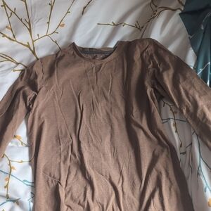 Men's Brown Long Sleeve Shirt